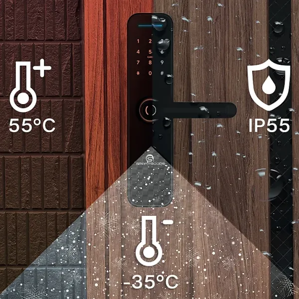 Cerradura Digital SG290 resistente a la intemperie norma IP55