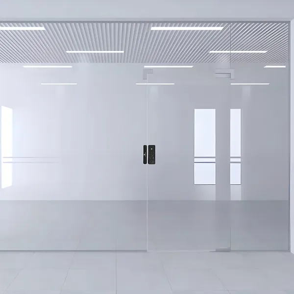 Montaje de cerradura SG-V19 a mampara simple