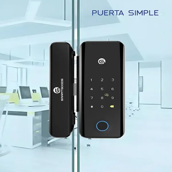 Cerradura SG-V19 instalada a puerta simple
