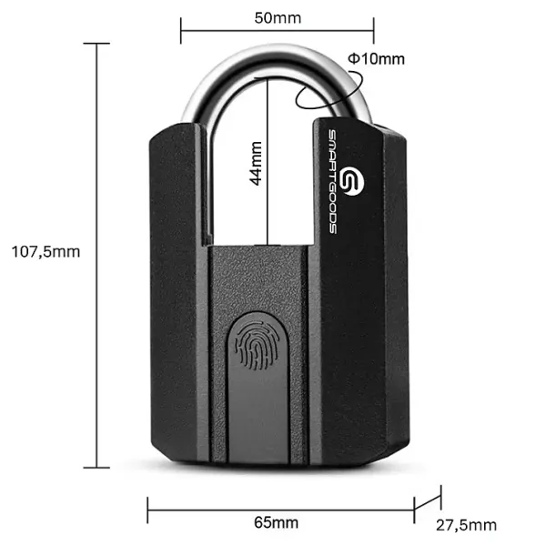 SGSPL-10 Candado digital con medidas del producto