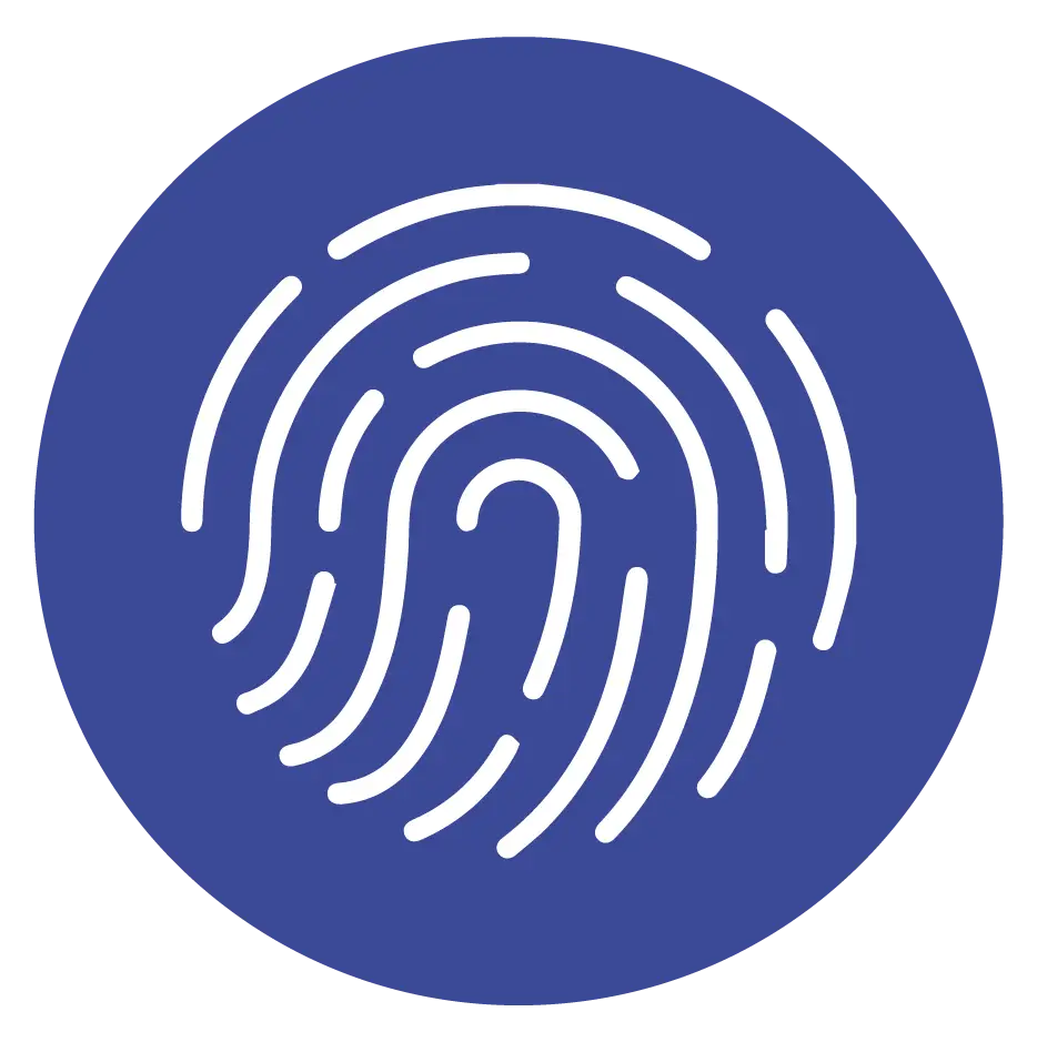 Icono de huella dactilar Smartgoods